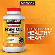Thực phẩm bảo vệ sức khỏe Viên dầu cá Kirkland Signature Fish Oil 1000mg