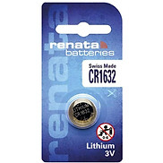 Pin nút Thụy Sỹ RENATA CR1632 3V Made in Swiss Loại tốt - Giá 1 viên