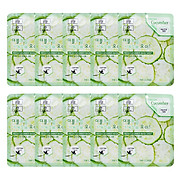 Combo 10 Gói Mặt Nạ Dưỡng Ẩm Da 3W Clinic Fresh Cucumber Jelly Mask Sheet