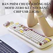 Bàn phím và chuột không dây MOFII ZERO nút tròn kết nối bằng chip USB
