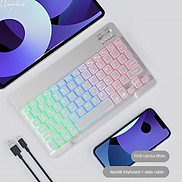 Bộ Bàn phím chuột Led RGB không dây Bluetooth BL30 mini siêu mỏng pin sạc
