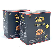Combo 2 Hộp Cà Phê Đen Hòa Tan Espresso King CoffeeHộp 100 gói x 2.5g