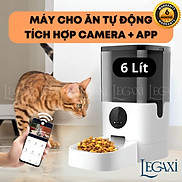Máy Cho Ăn Tự Động Chó Mèo Pet Thú Cưng Dung Tích 6 Lít Camera Kết Nối