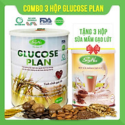 Combo 3 hộp Sữa thực vật Glucose Plan Soyna 800g tặng kèm 3 hộp sữa hạt