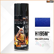 COMBO Sơn Samurai màu xanh dương H195M gồm 4 chai đủ quy trình độ bền cao
