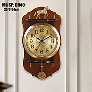 Đồng hồ treo tường quả lắc tân cổ điển DH40 - Đồ trang trí phòng khách