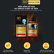 GO Ginkgo 9000+ 60 viên- Viên uống bổ não nhập khẩu chính hãng GO Healthy