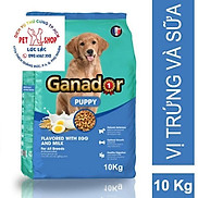 10 kg Thức ăn cho chó con Ganador vị Trứng và Sữa