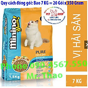 7KG Thức ăn cho mèo Minino Yum - Thức ăn cho mèo Vị Hải Sản 7KG .