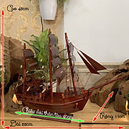 Mô hình tàu thuyền gỗ trang trí nhà cửa kệ sách quà tặng tân gia khai