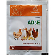 1 gói vitamin tổng hợp AD3E 5g cho chim,vẹt, yến phụng