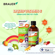 Vitamin C cho trẻ 1 - 13 tuổi Brauer Úc tăng đề kháng, tăng hệ miễn dịch