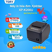 Máy in bill, in hóa đơn, in nhiệt Xprinter XP-K200 cổng USB. Máy in bill,