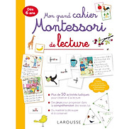 Sách đọc tiếng Pháp Mon grand cahier Montessori de lecture Từ 4 tuổi