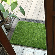 Thảm cỏ xanh chùi chân - cỏ nhựa nhân tạo