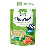 Cháo Tươi Baby Sài Gòn Food Tôm, Rau Ngót Nhật & Cà Rốt 240g