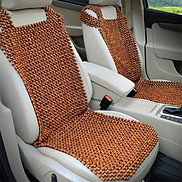 Đệm ghế hạt gỗ Hương Nâu cho xe hơi, ô tô rộng 45cm dài 105cm, hàng cao cấp