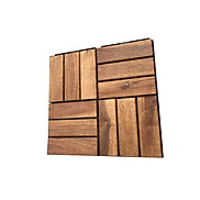 1 Tấm ván sàn gỗ vỉ nhựa lót ban công sân vườn - Loại 12 nan
