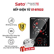 Bếp từ đơn SATO BT022 - Mặt kính cường lực cao cấp chống xước