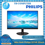 Màn hình máy tính 22inch Philips 221V8 21.5 IPS FHD 75Hz, HDMI+VGA+DVI -