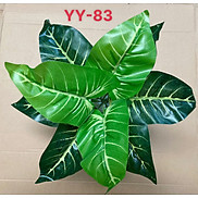 Cây môn nhung xanh, cây giả trang trí 30cm, 9 lá - YY-83 chưa bao gồm chậu