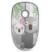Chuột Không Dây Forter V8 Slient Mouse Không tiếng ồn Màu Xám - Hàng Chính
