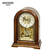 Đồng hồ Để bàn Rhythm CRH240NR06 Kt 22.6 x 31.7 x 12.4cm, Vỏ gỗ. Dùng Pin.