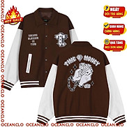 Áo Varsity Jacket Ullzang TIME MONNEY