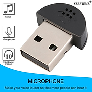 Mini Microphone USB 2.0 - Mic Không Dây Dành Cho Máy Tính Laptop , PC