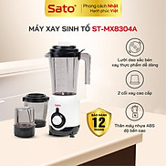 Máy xay sinh tố đa năng 3 cối SATO ST-MX8304A công suất 250W núm cơ 2 tốc