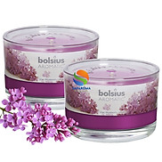 Combo 2 ly nến thơm tinh dầu Bolsius Lilac Blossom 155g - hoa tử đinh hương