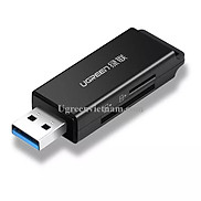 Đầu đọc thẻ nhớ USB 3.0 sang SD TF cao cấp Màu Đen Ugreen 40752 CM104