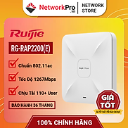 Bộ Phát WiFi Ruijie RG-RAP2200E Chịu Tải 110 User, Tốc Độ 1267Mbps Hàng