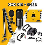 Bộ Mic Hát Livestream Soundcard XOX K10 2020 & Mic TAKSTAR SM8B Chất Lượng