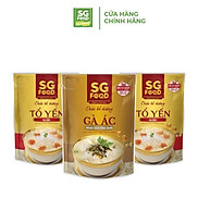 Combo 3 Cháo Bổ Dưỡng SG Food 240g 2 Tổ Yến Cá Hồi, 1 Gà Ác
