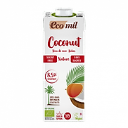 Sữa Dừa Không Đường Hữu Cơ Ecomil 1L - Organic Coconut Milk Sugar-free 1L