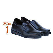 Giày Độn Nam T&TRA Tăng Cao 5Cm- S1069 Đen - Chất Liệu Da Bò Cao Cấp