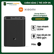 Pin sạc dự phòng Xiaomi 10000mAh Mi Power Bank 3 Ultra Compact