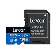 Thẻ nhớ Lexar Micro SD 128GB Class 10 UHS-I Có Adapter - Hàng Chính Hãng