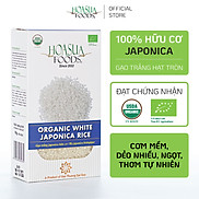 Gạo Organic Japonica Hữu Cơ HOASUAFOODS mềm dẻo hạt tròn 1KG