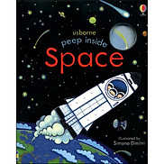 Sách tương tác tiếng Anh - Usborne Peep Inside Space