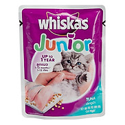 Thức Ăn Cho Mèo Vị Cá Ngừ Junior Pate Whiskas 85g