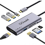 Bộ Hub USB C QGeeM 7 trong 1 4K Type C sang HDMI, 3 x USB 3.0, 1 x USB