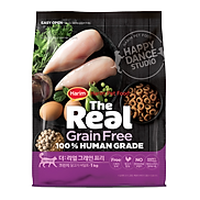 Thức ăn khô cho mèo The Real Grain Free Crunch Chicken Adult 1KG