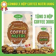 COMBO 3 HỘP cà phê sữa hạt COFFEE NUTRI SOYNA 800g tặng kèm 3 hộp Coffee