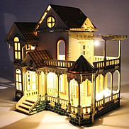 Mô hình biệt thự Villa Xia Weiyi - Tặng kèm đèn LED trang trí