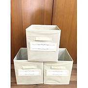 Sét 3 hộp đựng đồ đa năng Việt Nam Storage Box size max 26.5x26.5xH28cm