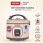 Nồi cơm điện Hasuka HSK-858 dung tích 1,2L công suất 500W tiện lợi