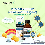 Siro hỗ trợ giảm ho cho trẻ từ 2 tuổi Brauer Manuka Honey Úc giảm ho
