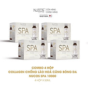 Combo 4 hộp Collagen chống lão hoá căng bóng da Nucos Spa 10000 50ml x 40